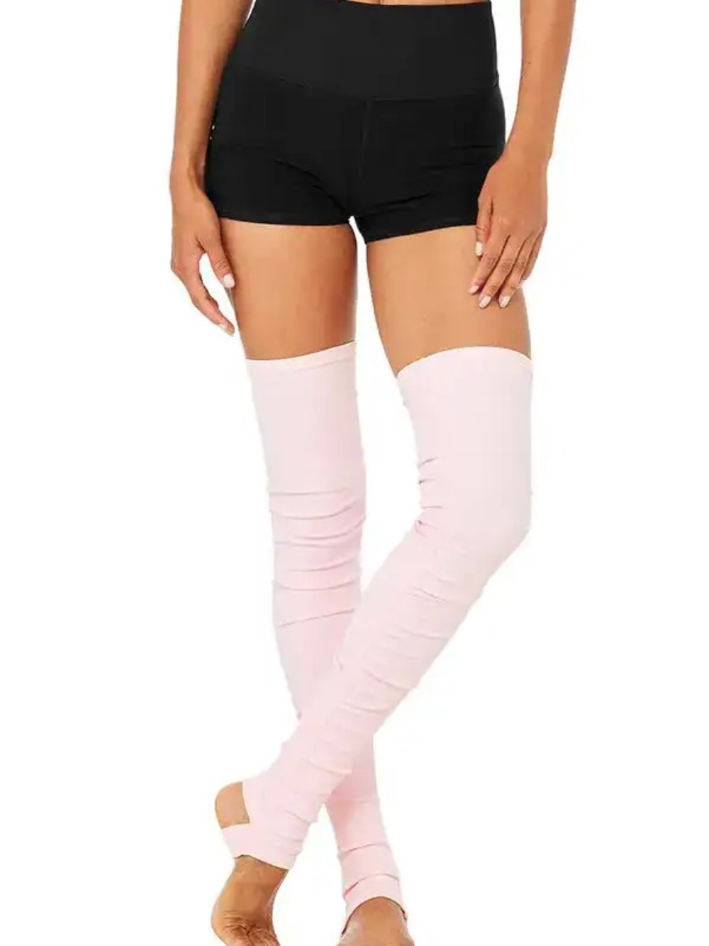 ALO Yoga Goddess Leg Warmers, Powder Pink